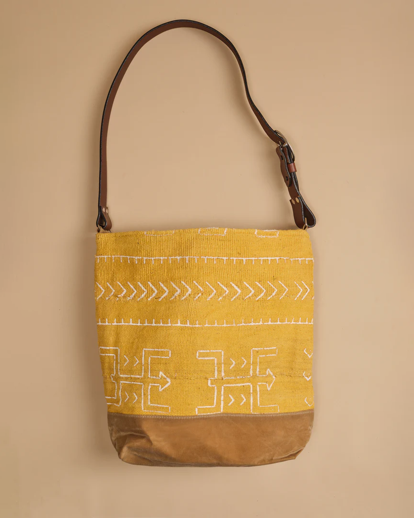 Mustard Checkered Sling Bag – JennaBeeHandmade