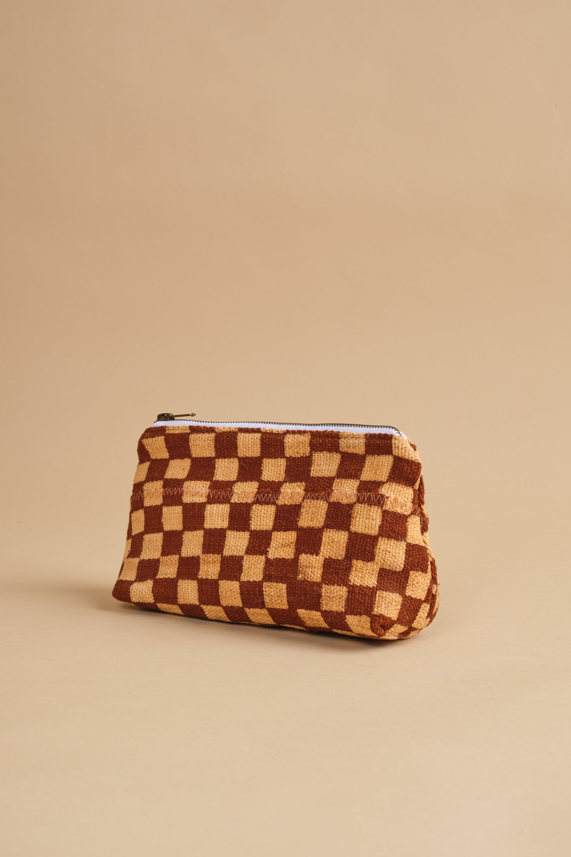 Checkered Makeup Bag – Railway Hippie